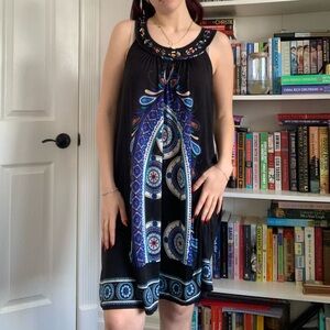 Flowy patterned dress